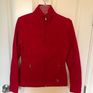 Spider Red Sweater Jacket Size L